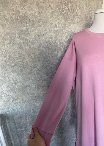 Pembe Salaş Uzun Kollu Tunik Takım - Görsel 6