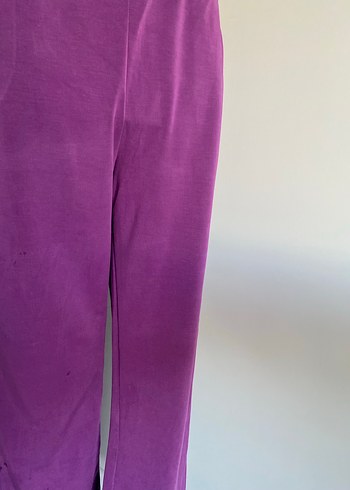 Mor Rahat Kesim Kadın Kumaş Pantolon - Görsel 3