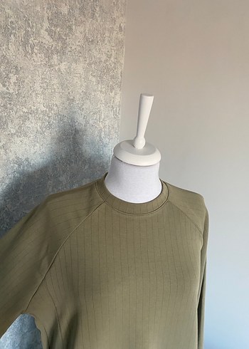 Kadın Haki Uzun Kollu Salaş Takım - Görsel 4