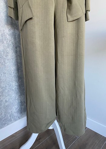 Kadın Haki Uzun Kollu Salaş Takım - Görsel 6