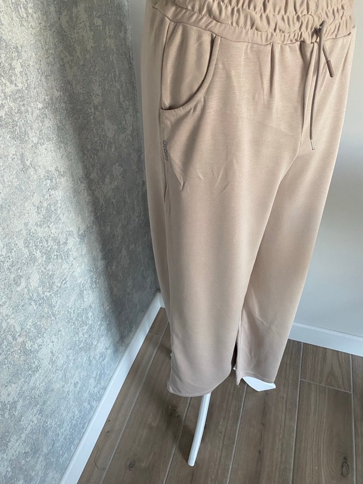 Bej Uzun Kollu Salaş Tunik Takım - Görsel 3