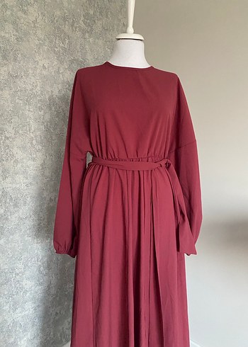 Gül Kurusu Kadın Uzun Salaş Elbise - Görsel 2