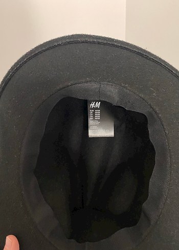 Siyah Süet Kadın Fötr Şapka - Görsel 5