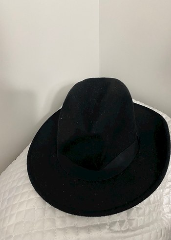 Siyah Süet Kadın Fötr Şapka - Görsel 7