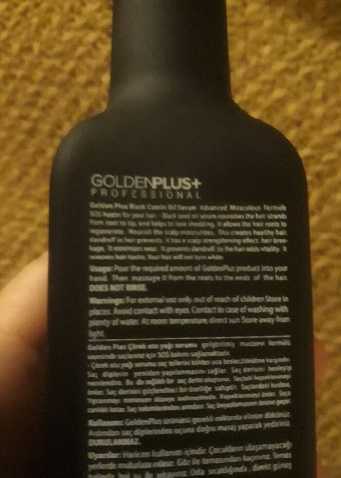 Golden plus çörek otlu saç bakım ya?i  - Görsel 2