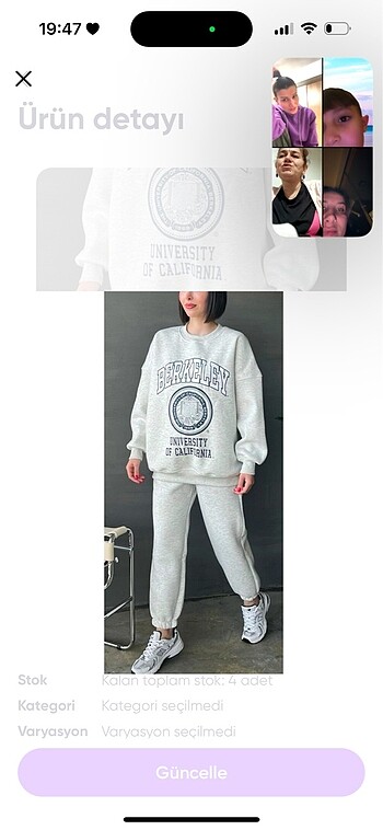 S/M/L Zr model yazılı eşofman ????