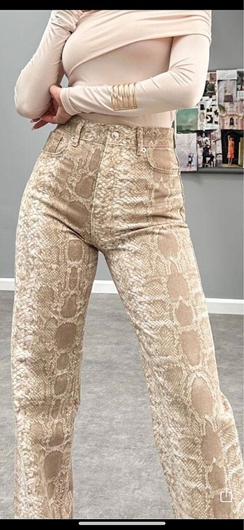 S/M/L beden zra etiketli leopar jean ????