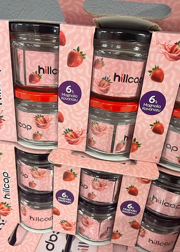 6'lı Renkli Pembe Cam Kavanoz Seti - Görsel 2