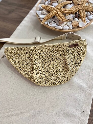  Beden Hasır bel çantası freebag