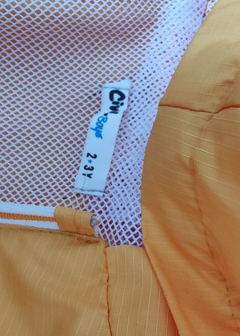 Kapüşonlu Sarı Erkek Çocuk Yağmurluk - Görsel 2