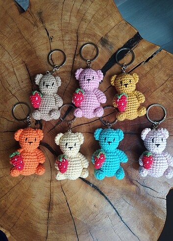 Amigurumi ayıcık anahtarlık