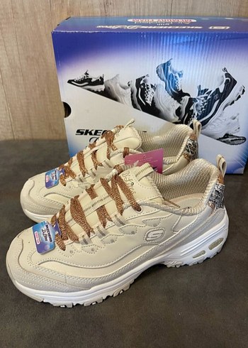 Beyaz Yılan Desenli Platform Spor Ayakkabı - Görsel 3