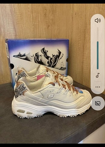 Beyaz Yılan Desenli Platform Spor Ayakkabı - Görsel 4