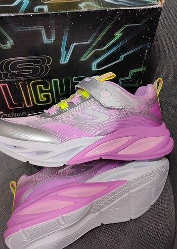 Kız Çocuk Pembe Işıklı Spor Ayakkabı - Görsel 8