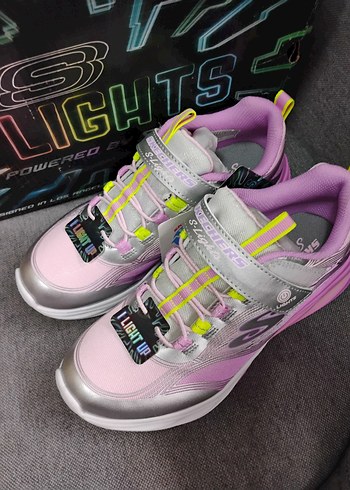 Kız Çocuk Pembe Işıklı Spor Ayakkabı - Görsel 6