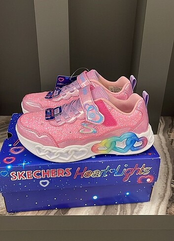 32 Beden pembe Renk Skechers ışıklı