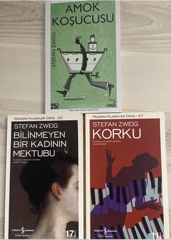 Stefan Zweig Modern Klasikler Seti - 3 Kitap