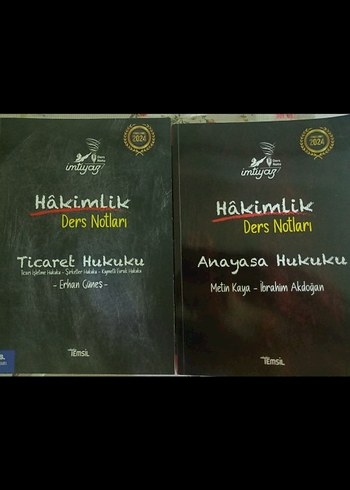 İmtiyaz Hakimlik Ders Notları - Ticaret ve Anayasa Hukuku