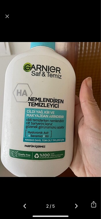 Beden Garnier yüz temizleme jeli