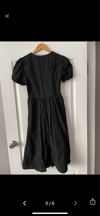 Trendyol kısa kol uzun siyah elbise - Görsel 6