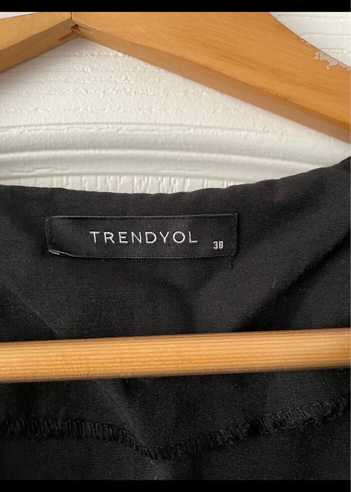 Trendyol kısa kol uzun siyah elbise - Görsel 3