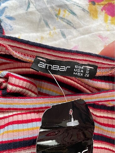 Crop çizgili bluz - Görsel 8