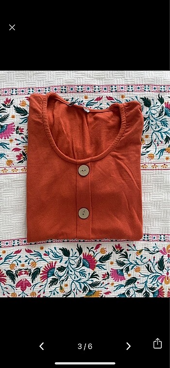 Kiremit rengi bluz - Görsel 3