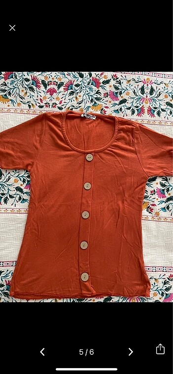 Kiremit rengi bluz - Görsel 5