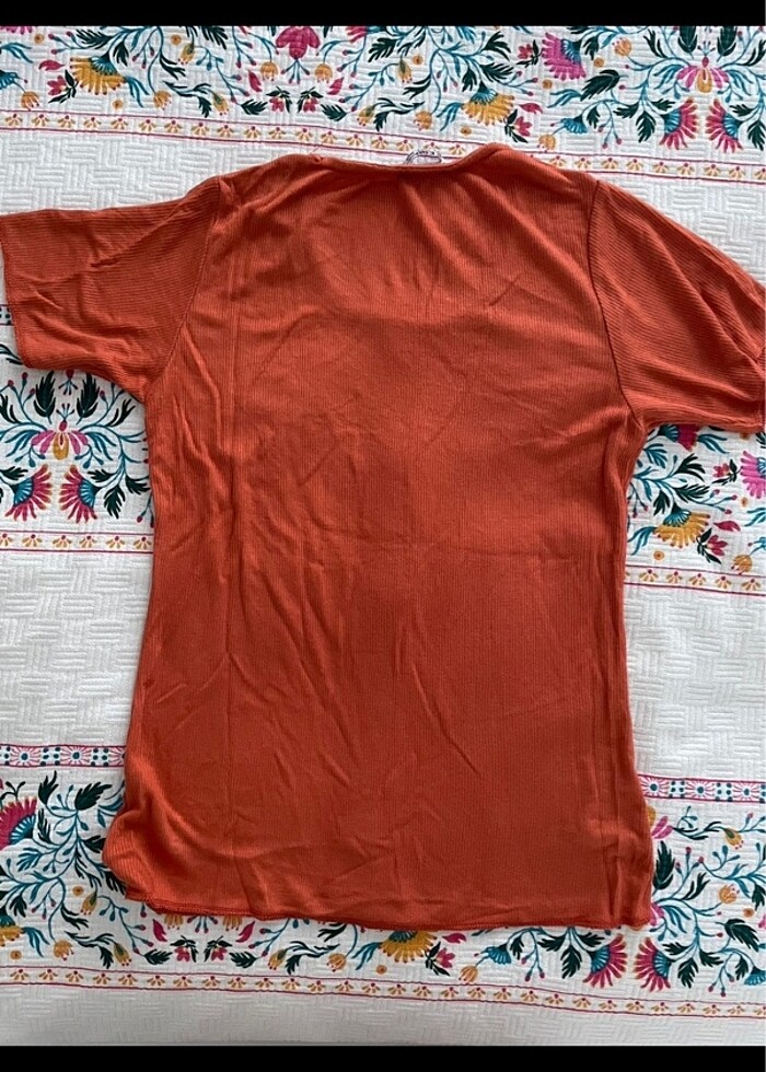 Kiremit rengi bluz - Görsel 4