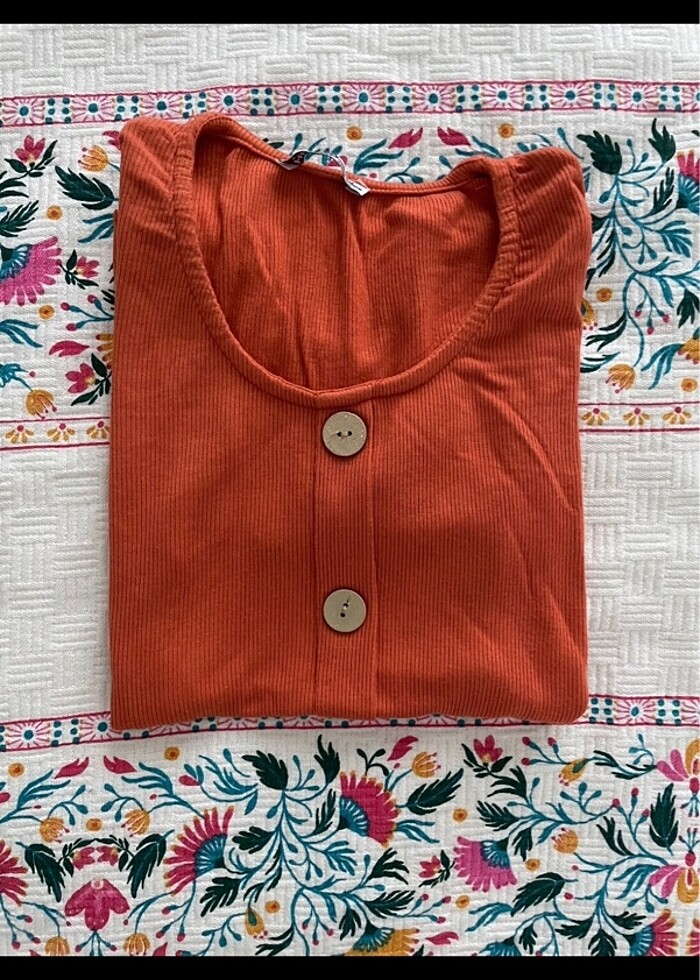 Kiremit rengi bluz - Görsel 3