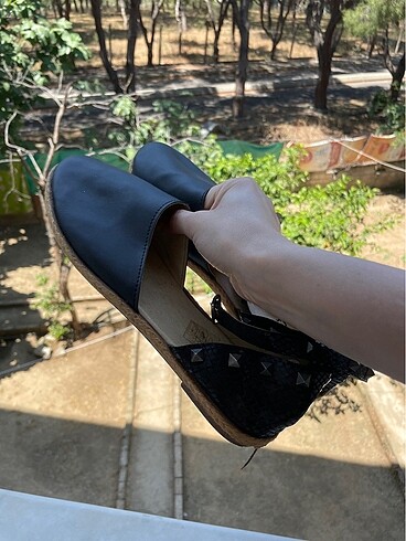 Siyah espadril - Görsel 9