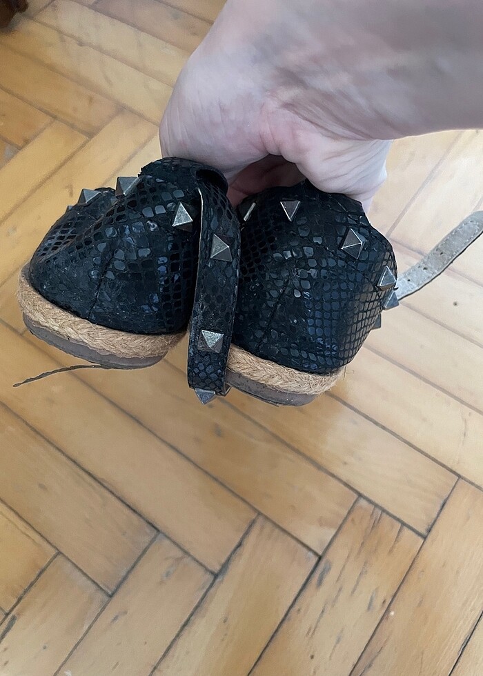 Siyah espadril - Görsel 5