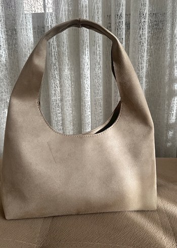 Bej Süet Kadın Çanta - Görsel 3
