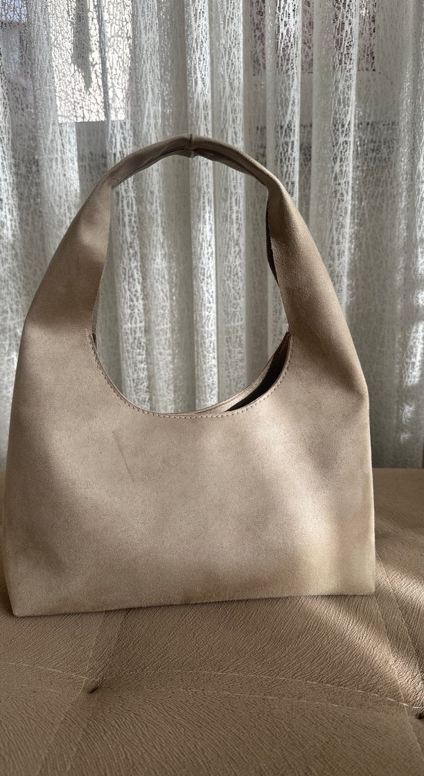Bej Süet Kadın Çanta - Görsel 3