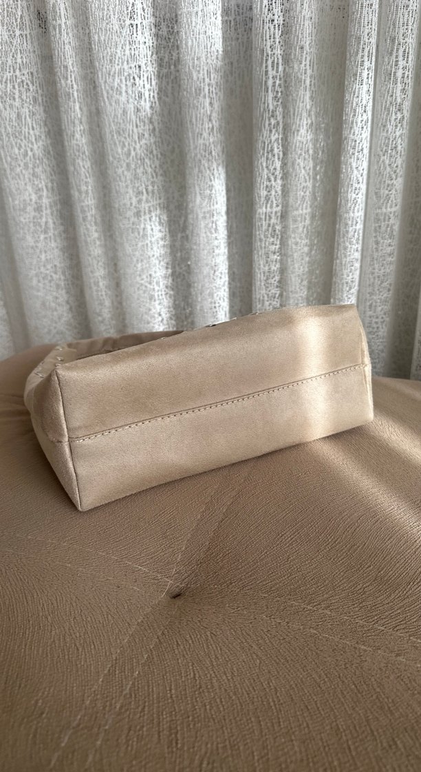 Bej Süet Kadın Çanta - Görsel 5