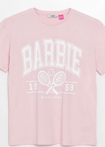 Pembe Baskılı Oversize Kadın Tişört - Görsel 2