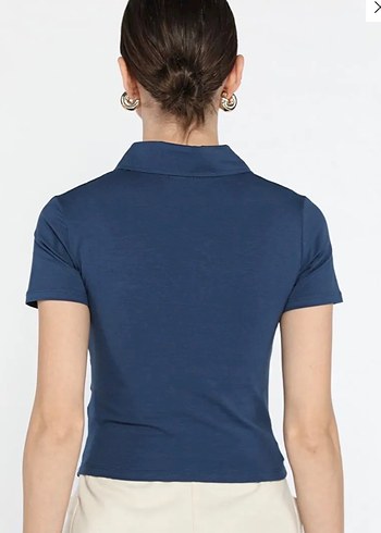 Polo Yaka Crop - Görsel 2