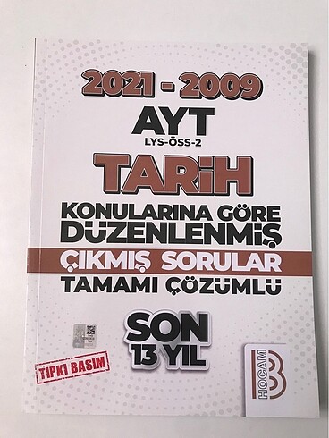 benim hocam son 13 yıl çıkmış sorular ayt tarih