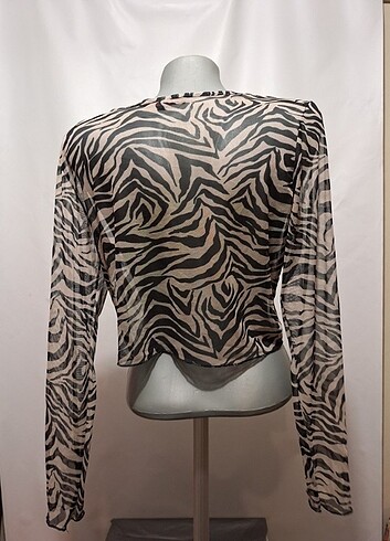 Sapphire Red şifon bolero - Görsel 2