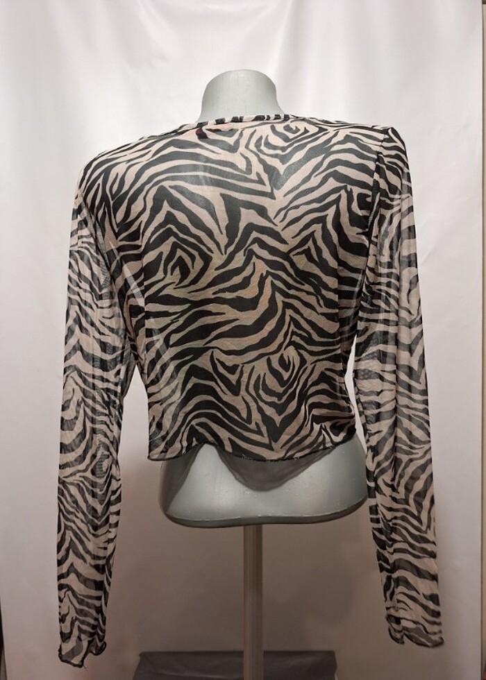 Sapphire Red şifon bolero - Görsel 2