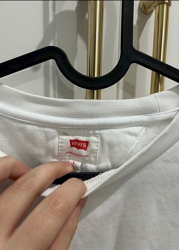 l Beden Levi's Beyaz Baskılı Kadın Sweatshirt