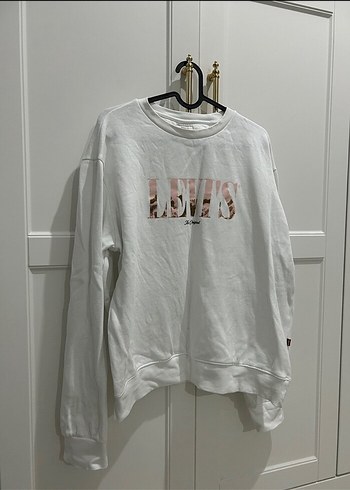 Levi's Beyaz Baskılı Kadın Sweatshirt