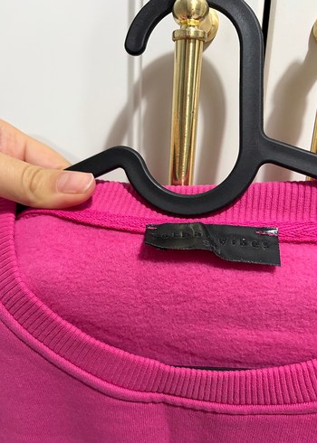 Zara Pembe Kadın Oversize Sweatshirt