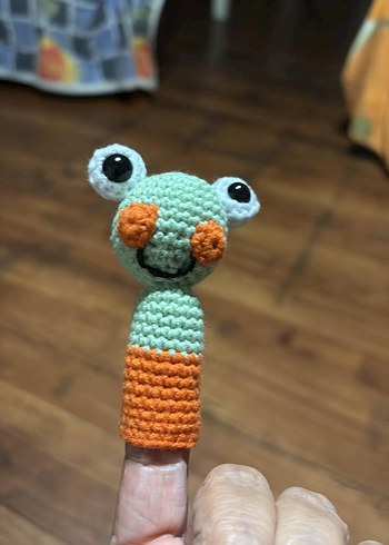 Renkli El Örgüsü Parmak Kuklaları - Görsel 2