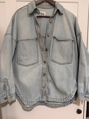ZARA OVERSİZE KOT ÇEKET