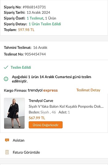 Trendyol & Milla Sıfır elbise