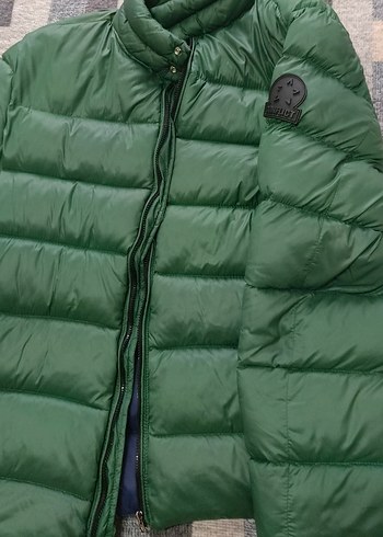 Yeşil Kadın Puff Mont, Kısa ve Dar Kesim - Görsel 3