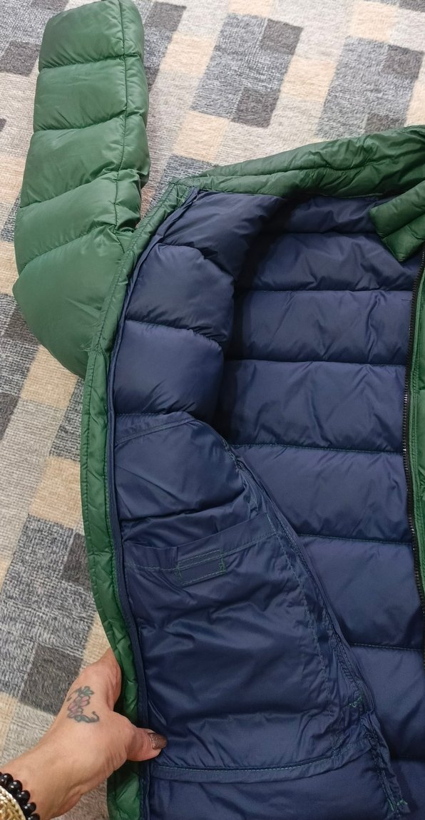 Yeşil Kadın Puff Mont, Kısa ve Dar Kesim - Görsel 4