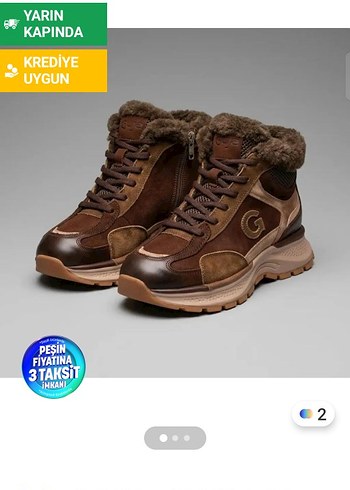 Diğer Sehir Stiline Siklik Kahverengi Deri Sneaker Bot