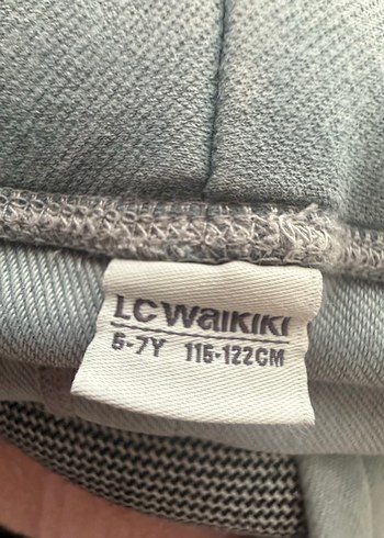 6 Yaş Beden Kız Çocuk Gri Denim Tayt